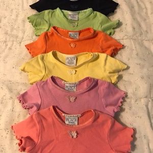 6 Short Sleeve One Pc Bodysuits - TCP - 18 Months